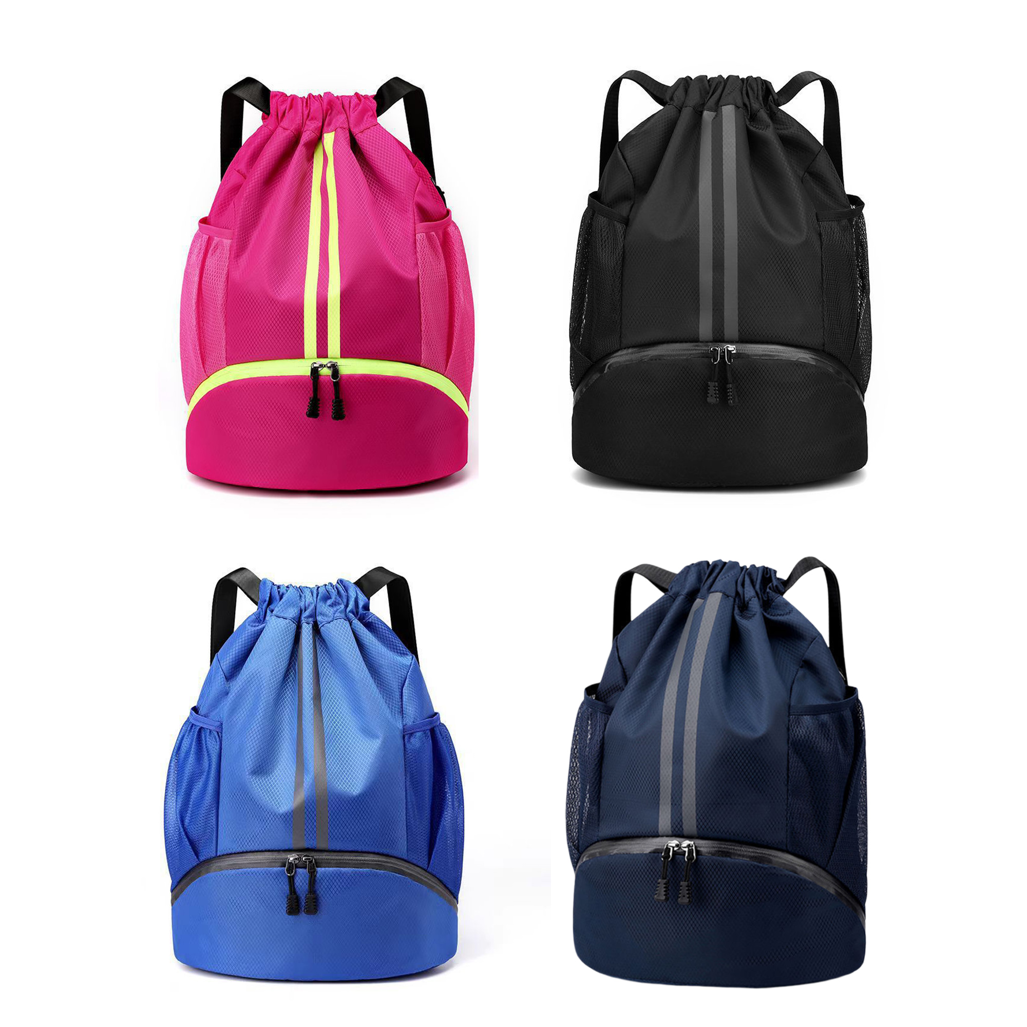 Waterproof Drawstring Backpack with Dry and Wet Separation 3