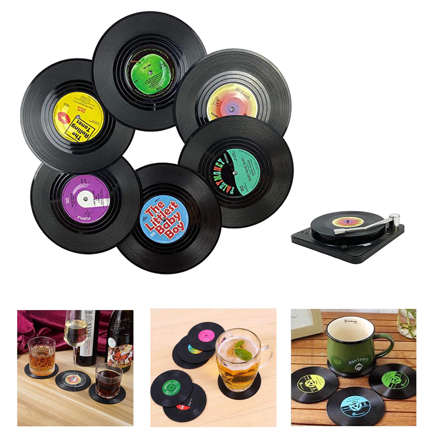 Vinyl Record Drink Coaster 1