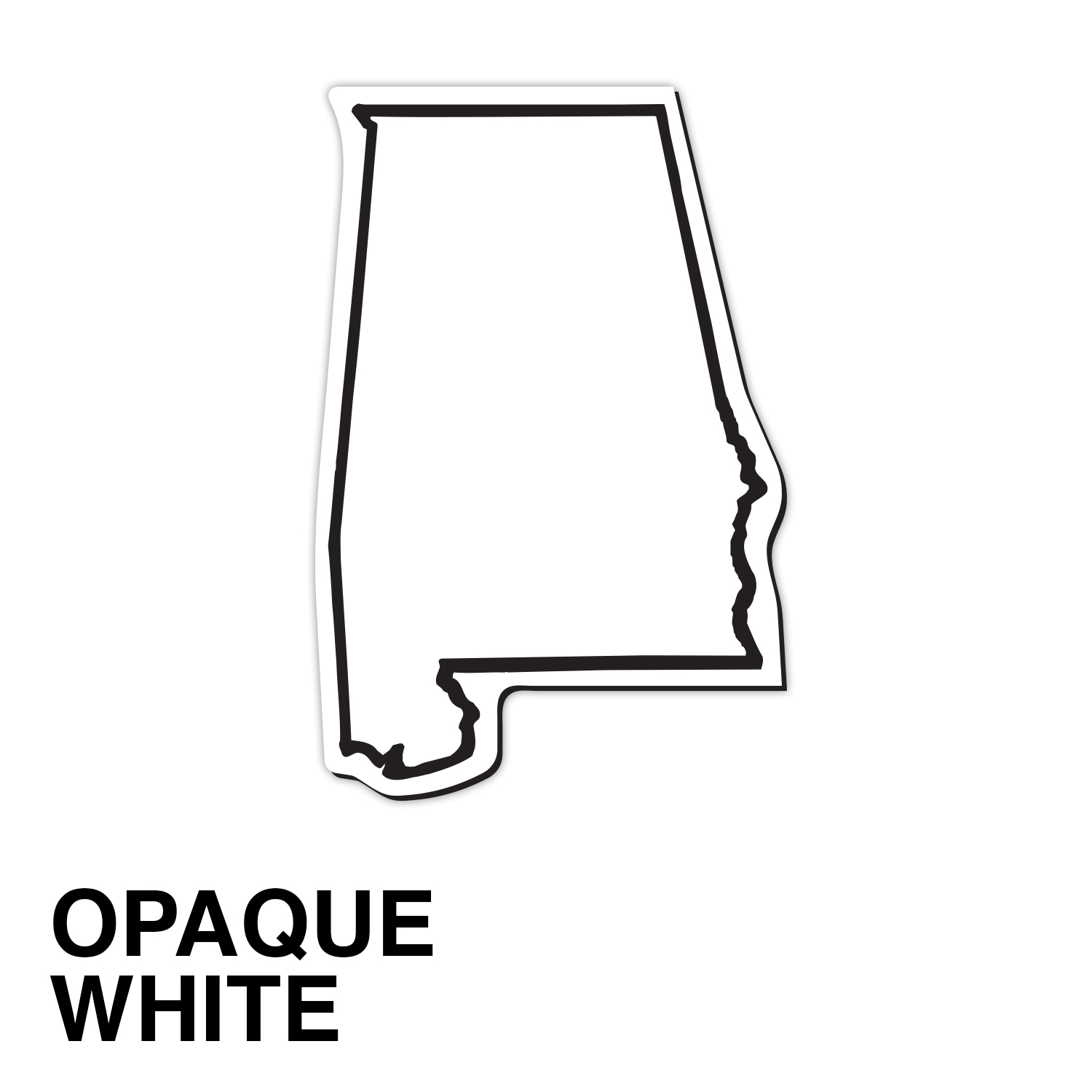 Alabama State Shape Magnet - Full Color 2