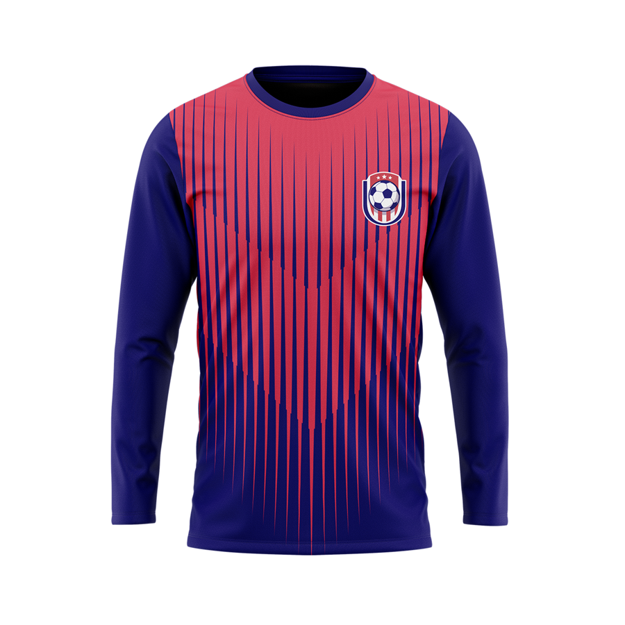 Sublimation Long Sleeve Soccer Jersey - 150G Interlock - 13