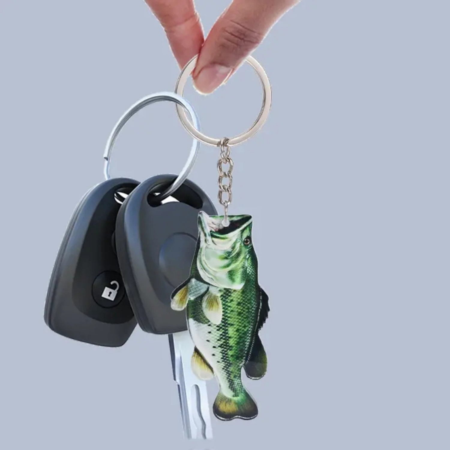 Fisherman Fishing Fish Keychain 1