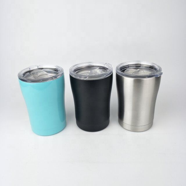 10 oz Stainless Steel Low Ball Tumbler with Lid 1