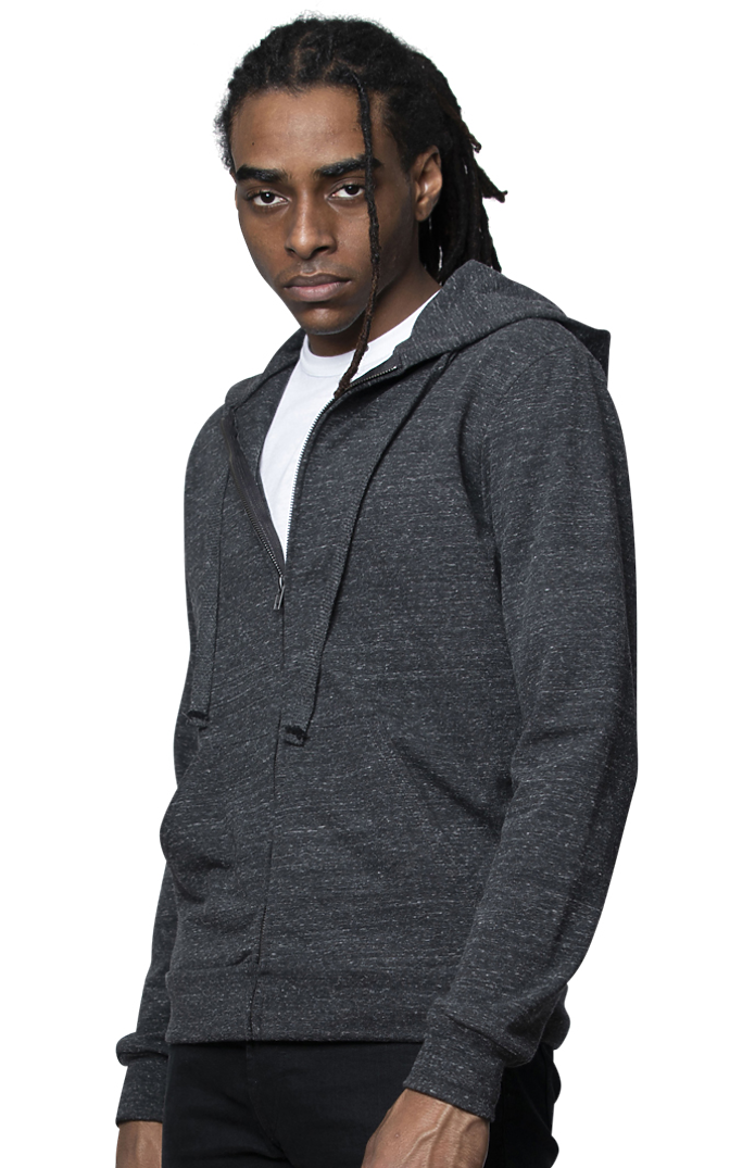 Unisex eco Triblend French Terry Full Zip Hoodie 5