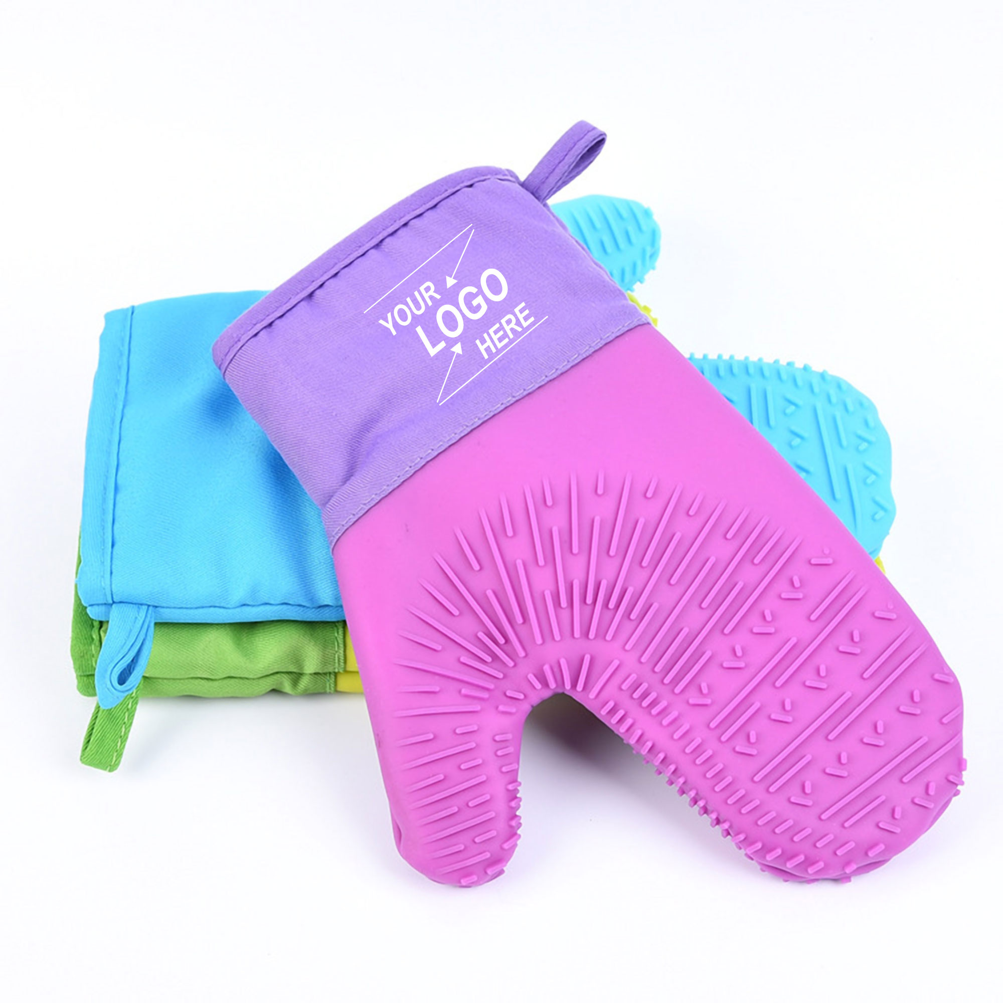 Heat Resistant Silicone Kitchen Gloves w/Cotton Lining 5