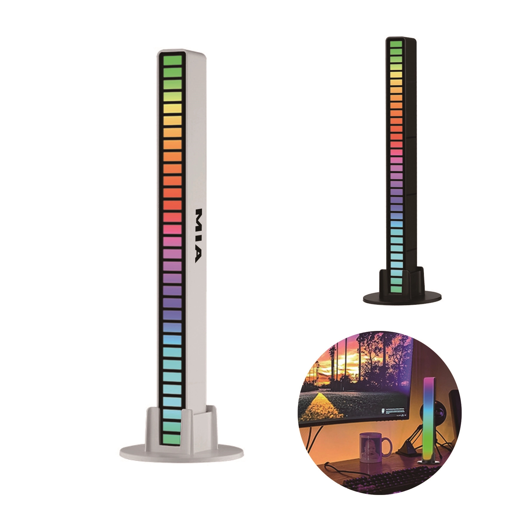 Rgb Rechargeable Sound Control Light 2