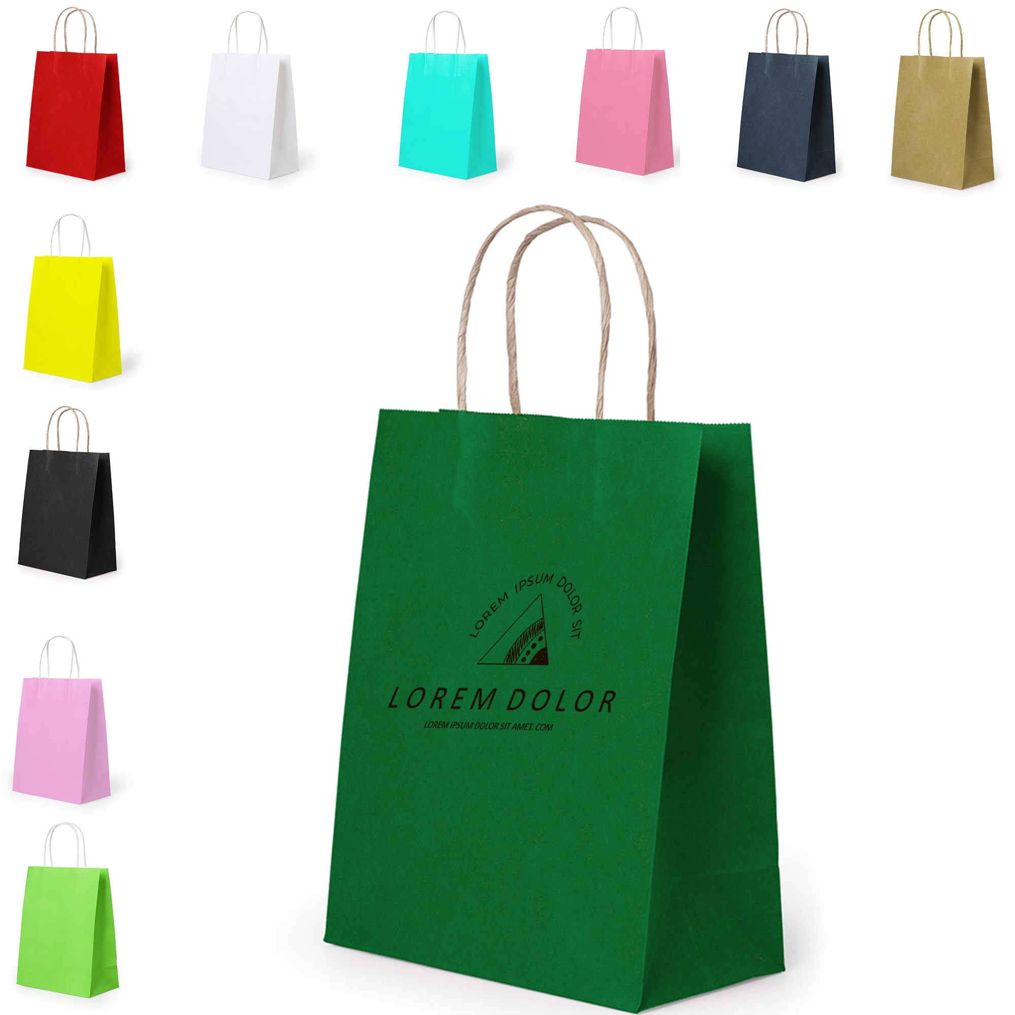 Kraft Paper Bags Business Shopping Storage 2