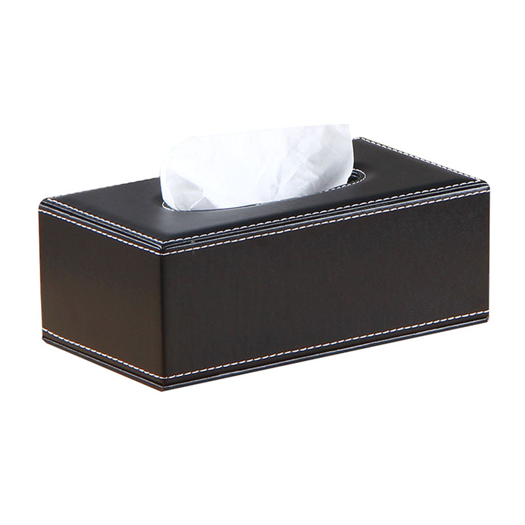 Rectangular PU Leather Tissue Box Holder 3