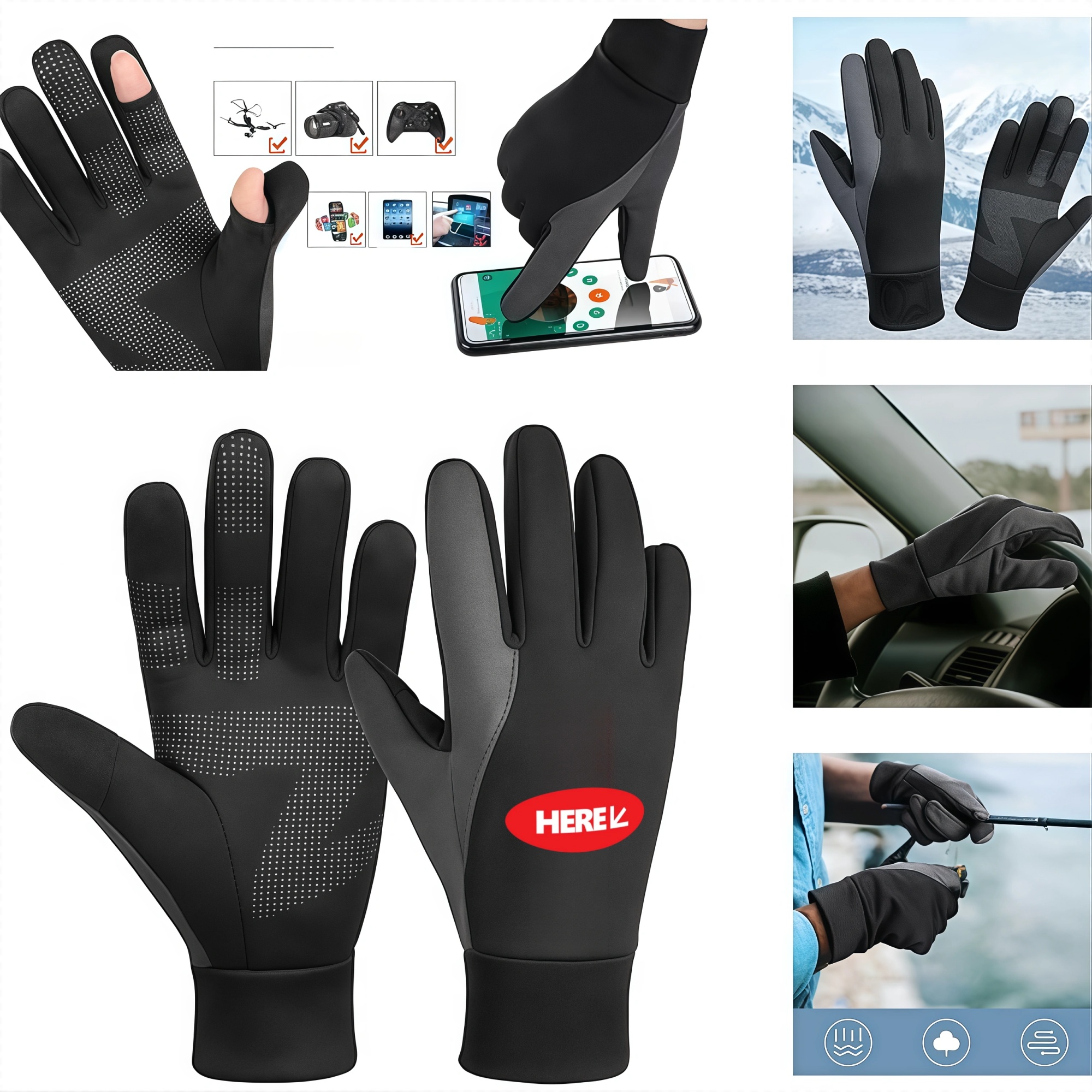 Outdoor Cycling Mountaineering Gloves Touch Screen 2