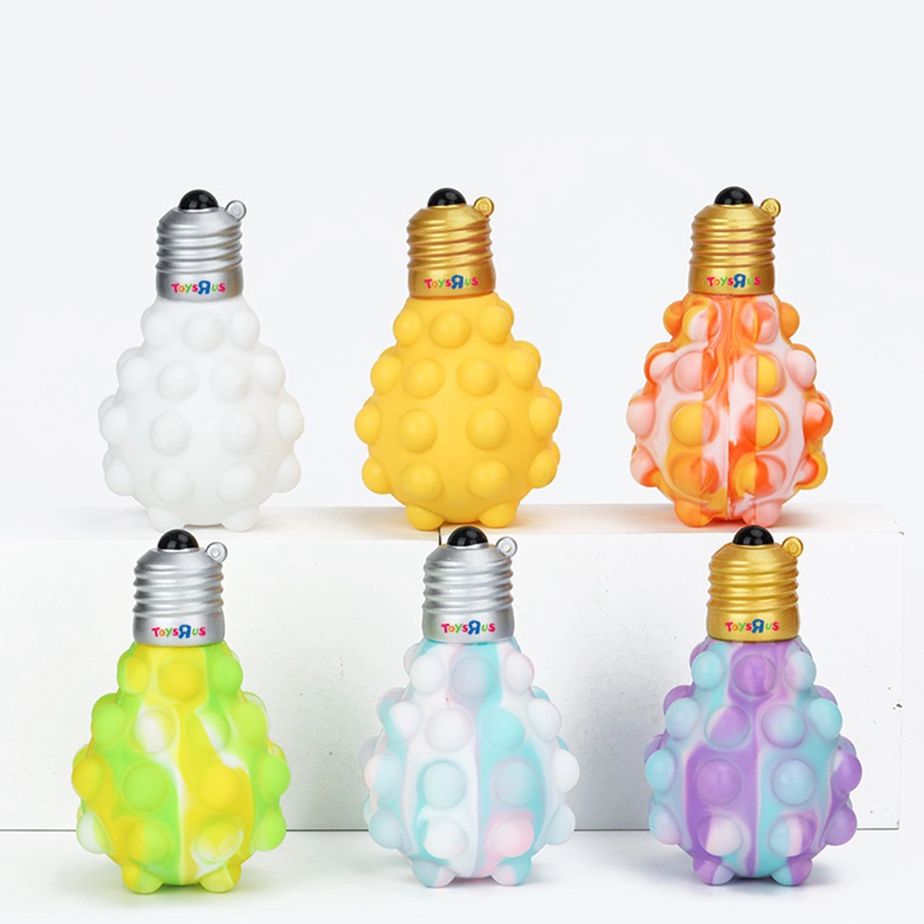 Lamp Bulb Shaped Push Pop Bubble Anti Stress Ball 6