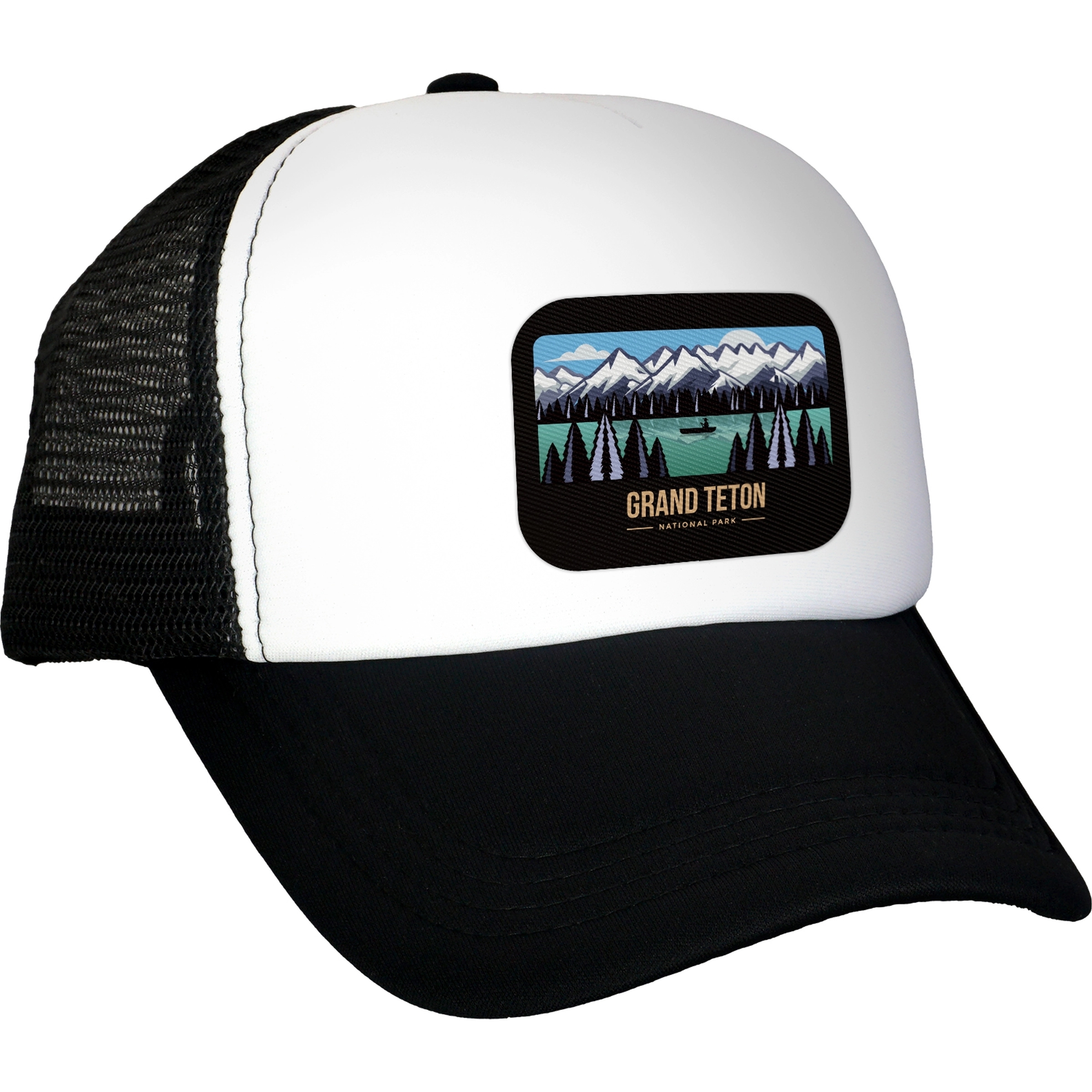 Foam Rectangle Emblem Trucker Hat 9