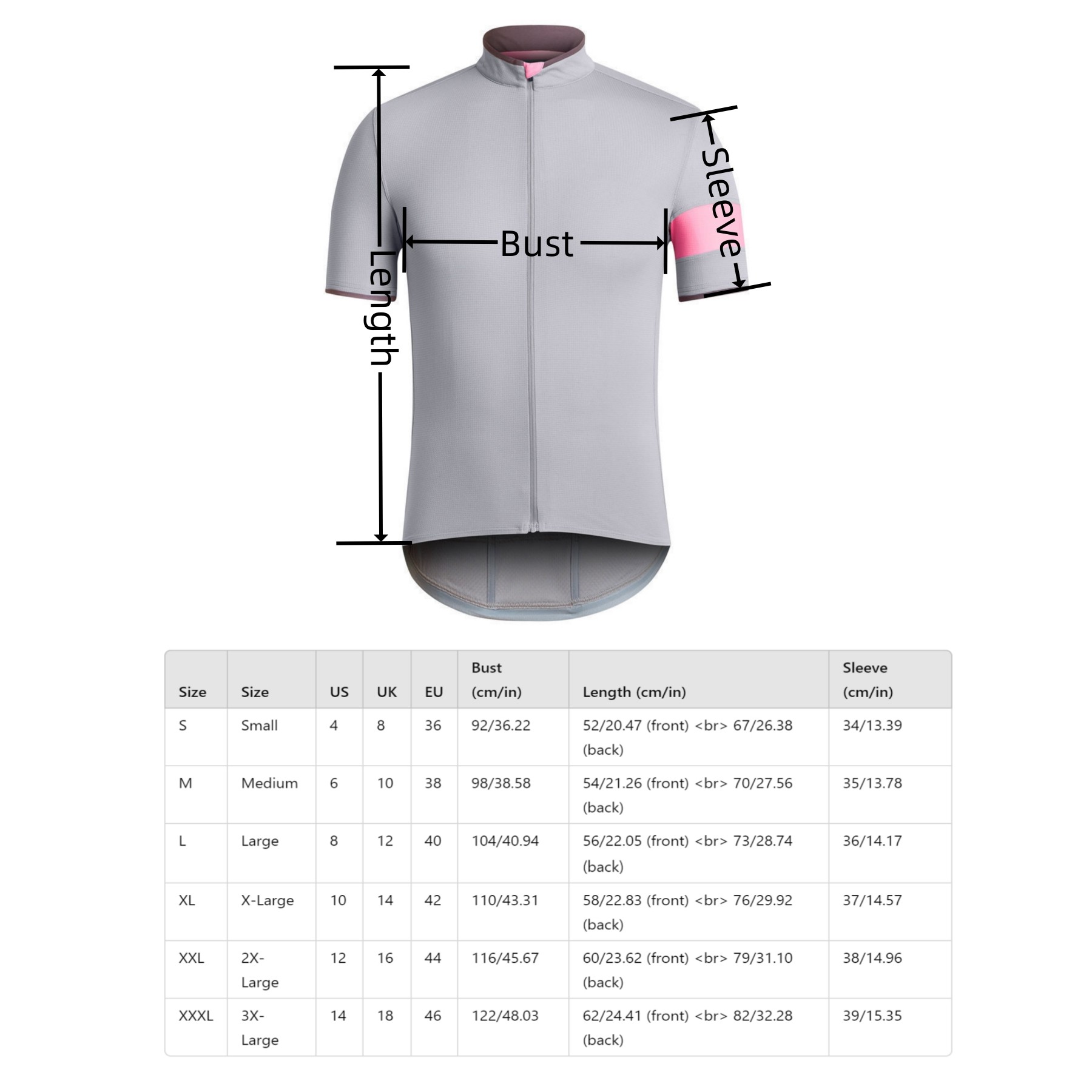 Cycling Jersey Short Sleeve Top Full Zip With Pocket 8