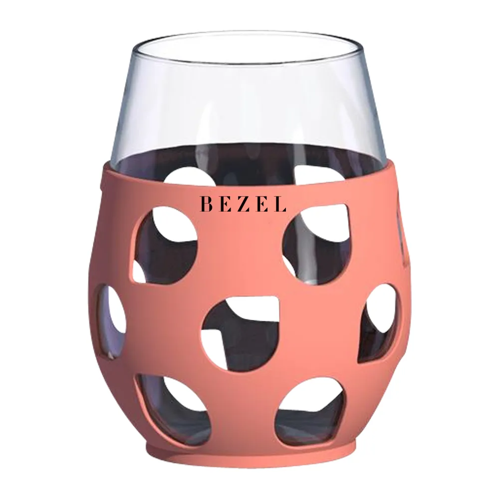 Stemless Wine Glass with Silicone Sleeve 2