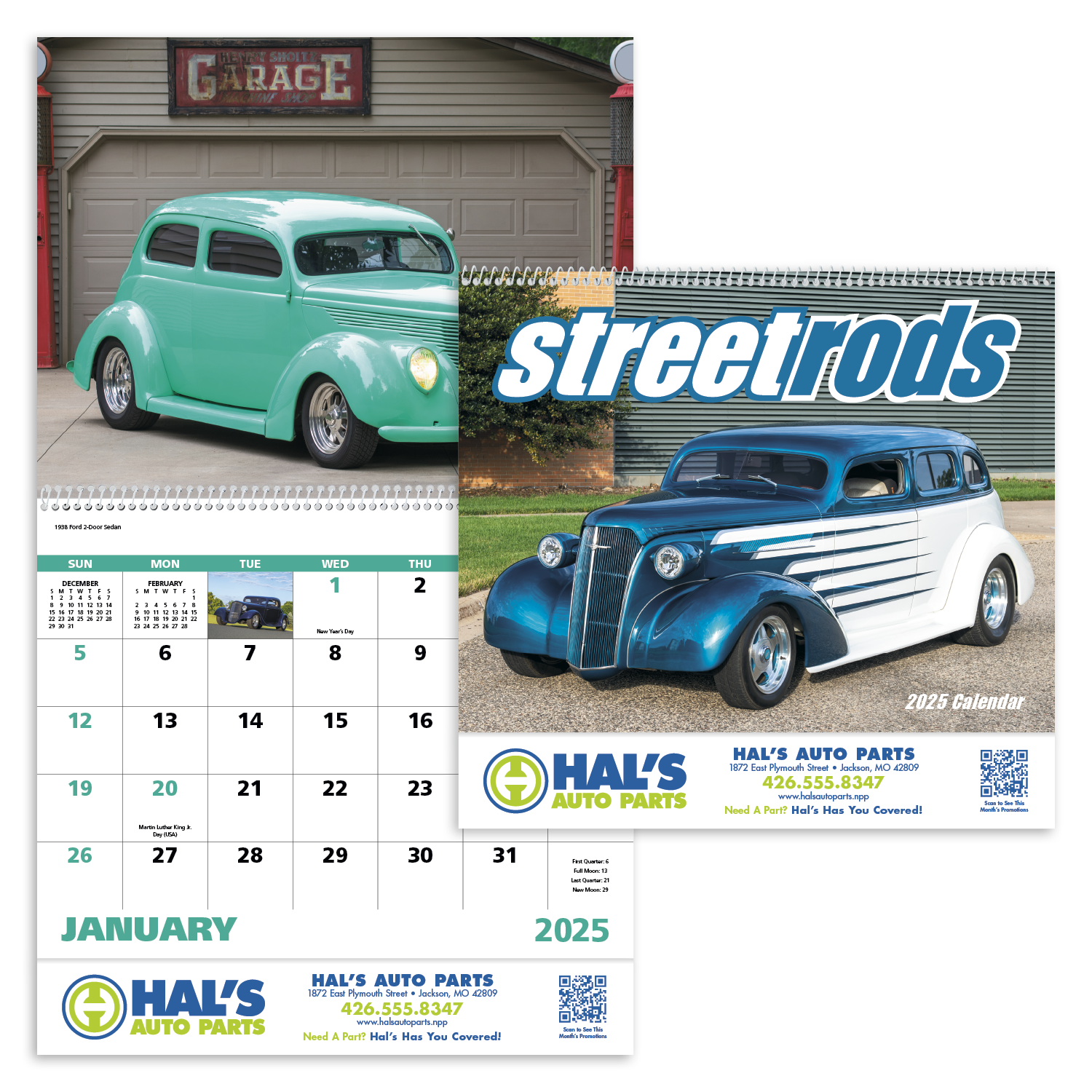 Good Value™ Street Rods - Spiral Calendar 29