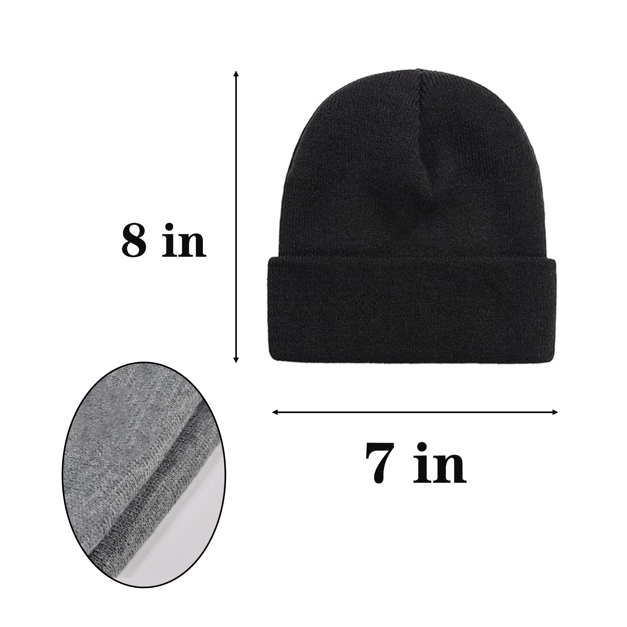 Winter Embroidered Warm Knitted Hat 3