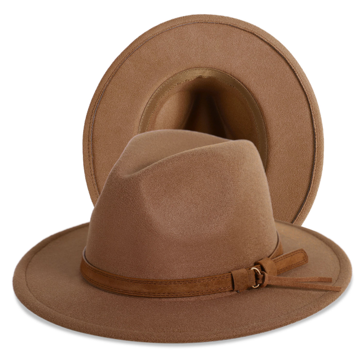 Fedora Hat w/Wide Belt Band 3