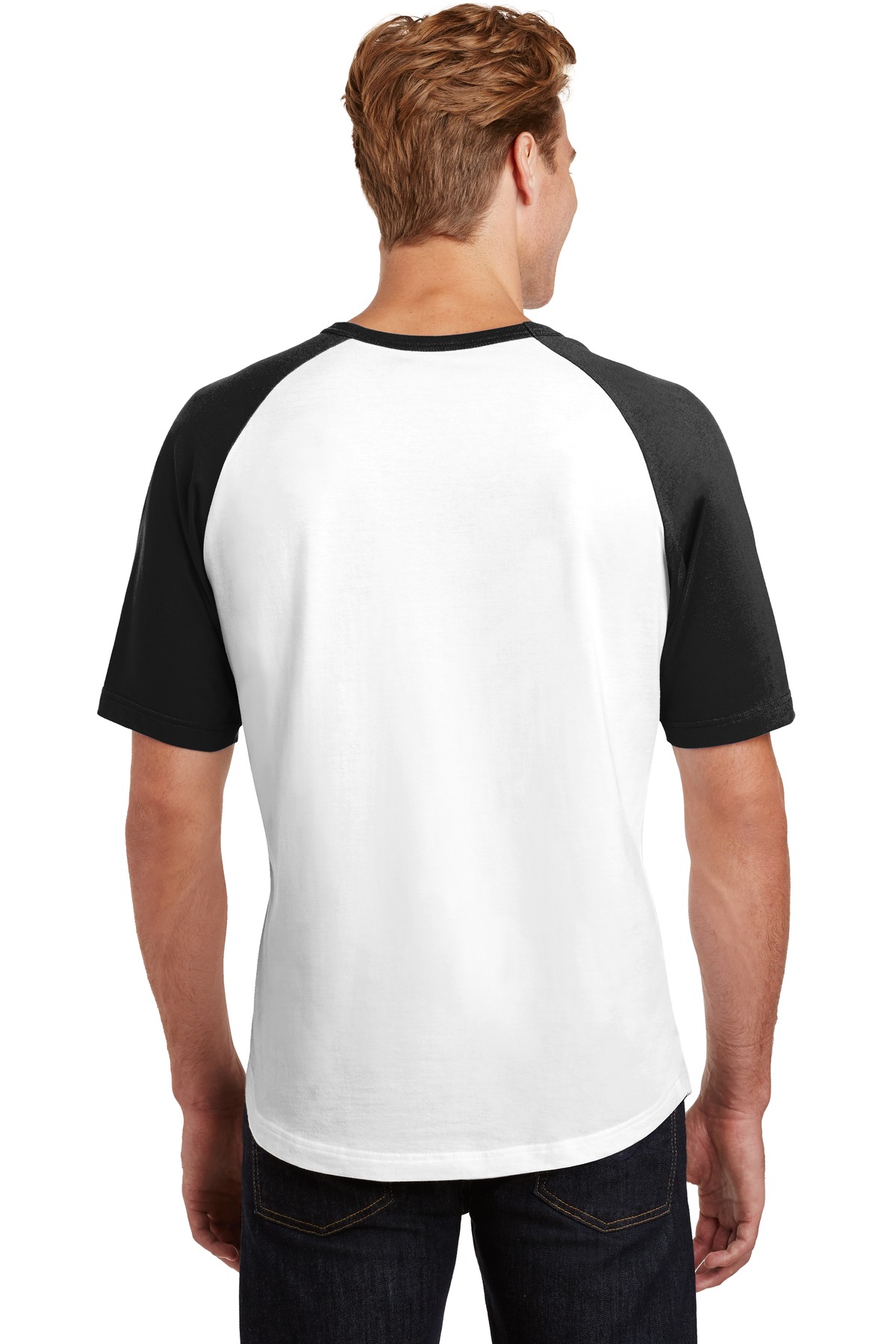 Sport-Tek Short Sleeve Colorblock Raglan Jersey. T201 17