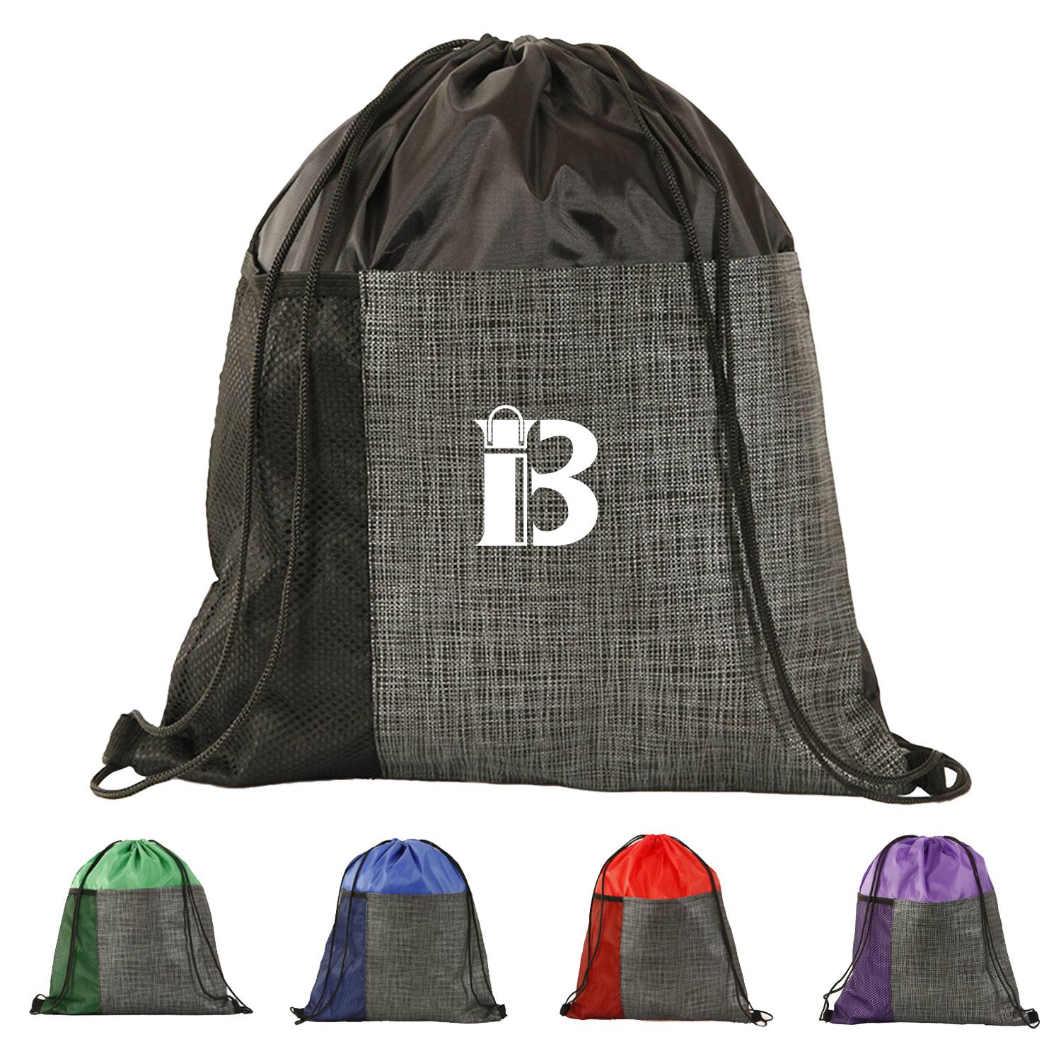 Nonwoven Pocket Drawstring Backpack 8