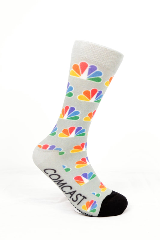 360 degree Seamless imprinting Full Color (DTG) Business Dress Socks 1