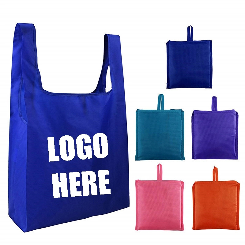 Custom Folding Oxford Fabric Shopping Bag, custom tote bag with logo imprint 2