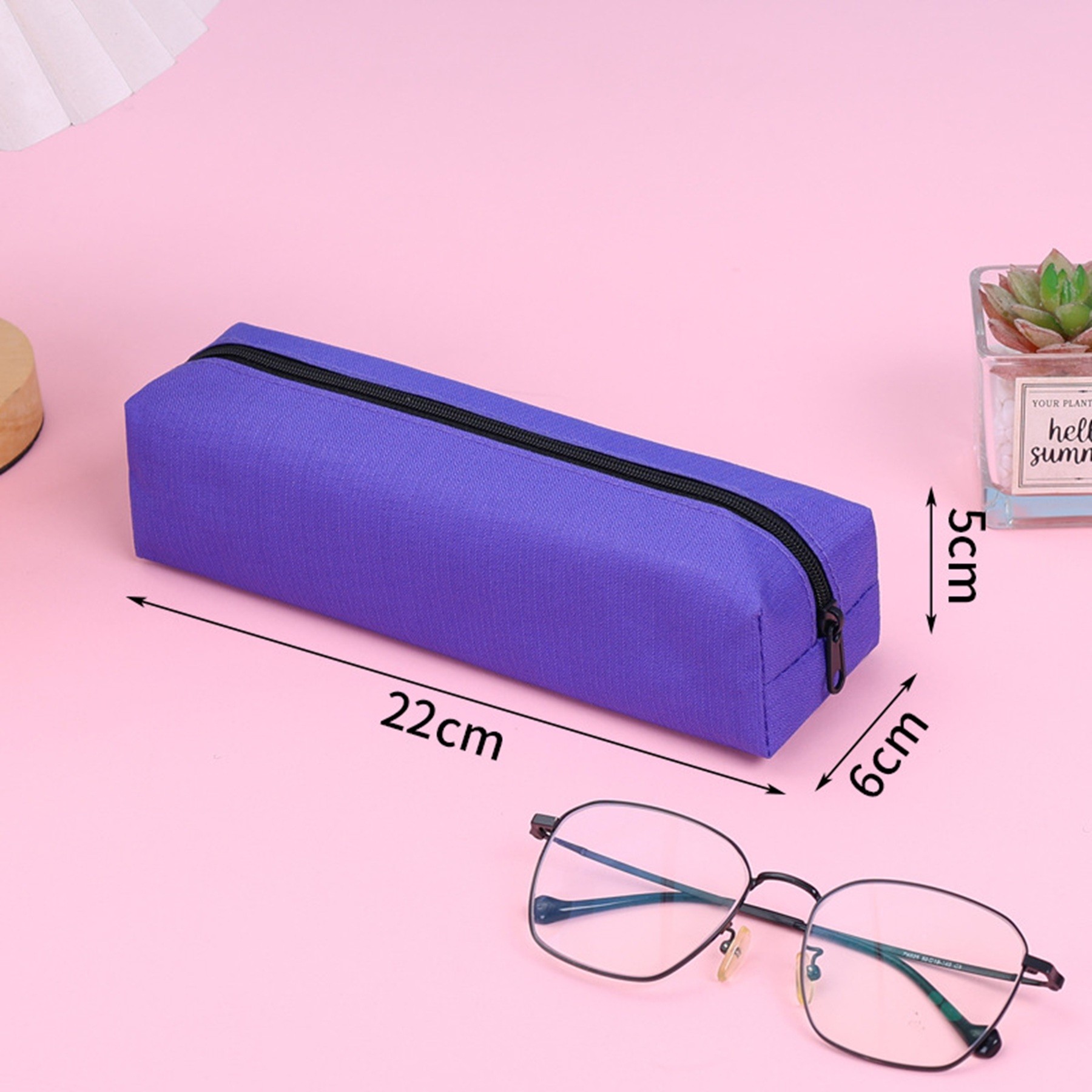 Simple Large Capacity Oxford Cloth Pencil Pouch 3