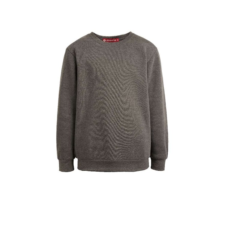 Kids Fleece Crew Neck Sweatshirts - Size 12 Dark Gray 2