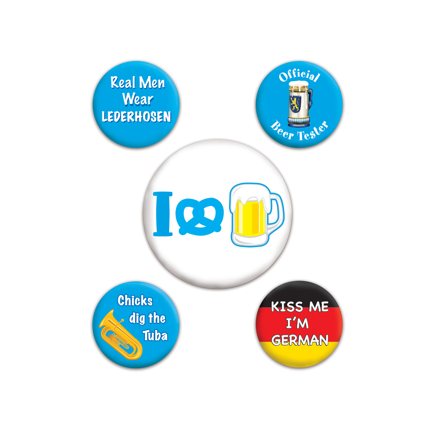 Oktoberfest Party Button