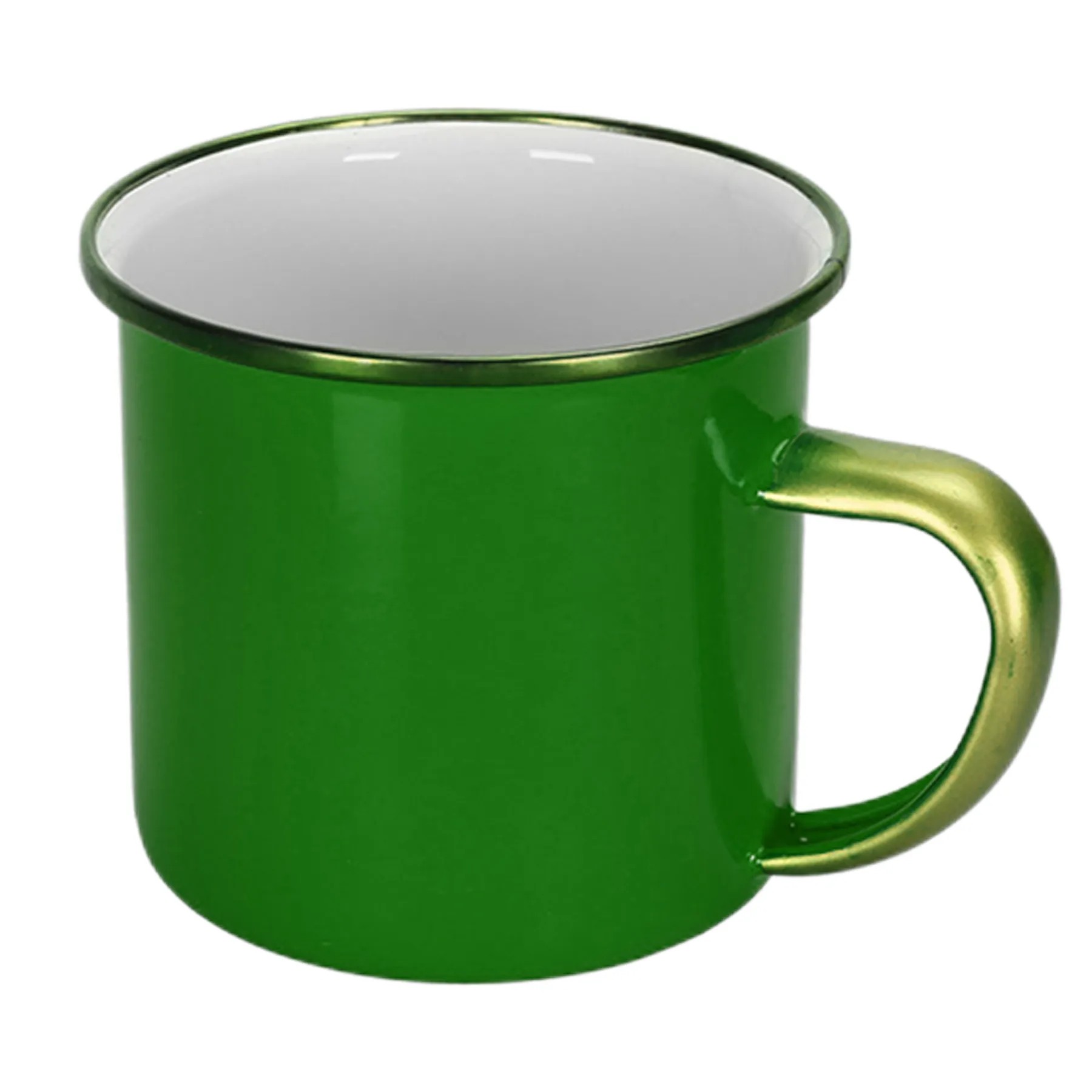 12 Oz Rimmed Enamel Campfire Mug 6