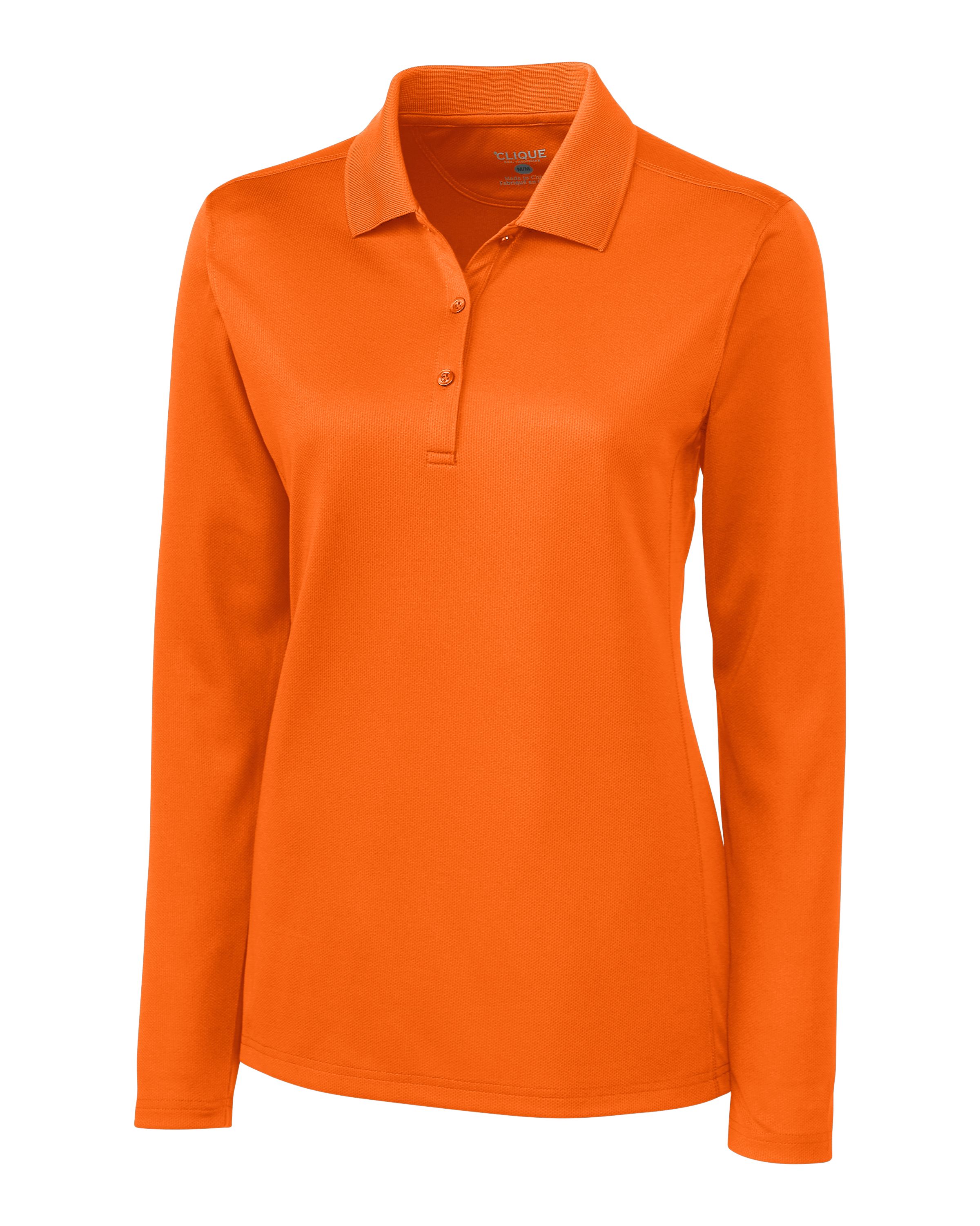 Clique Ice Pique Tech Womens Long Sleeve Polo 9