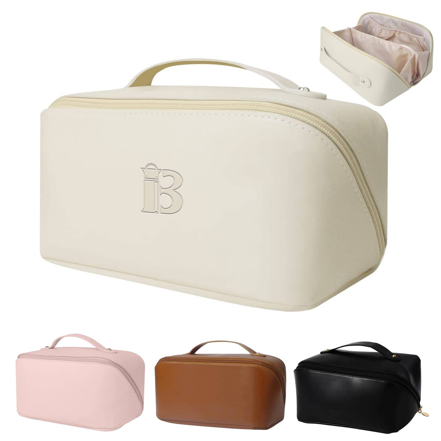PU Leather Large Capacity Makeup Bag 11