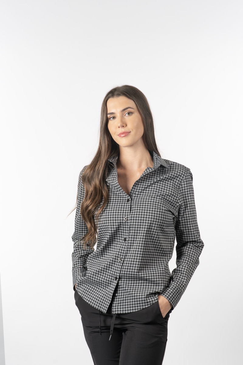 Burnside Women's "Burn" Woven Long Shirt 2