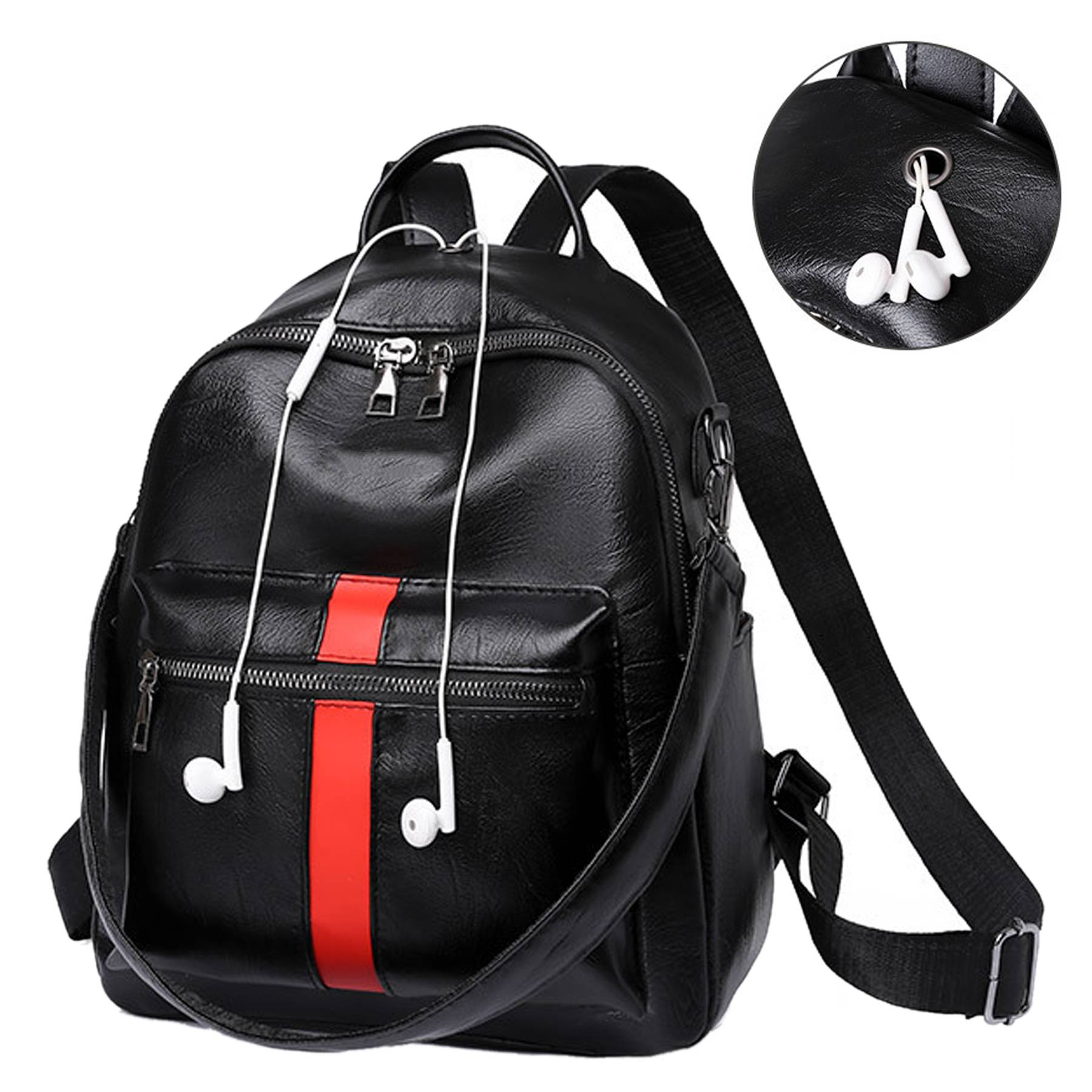 PU Leather Travel Backpack 5
