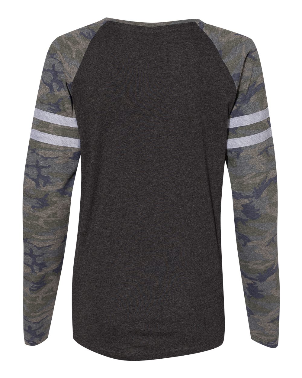 Women's Fine Jersey Mash Up Long Sleeve T-Shirt - 3534 3