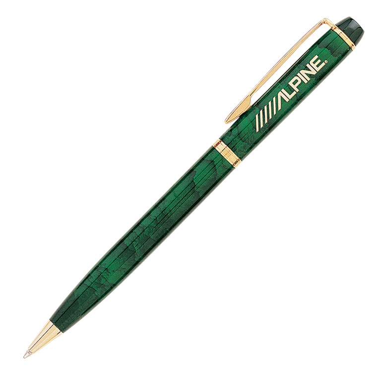 Marble Colored Brass Twist Pen 5