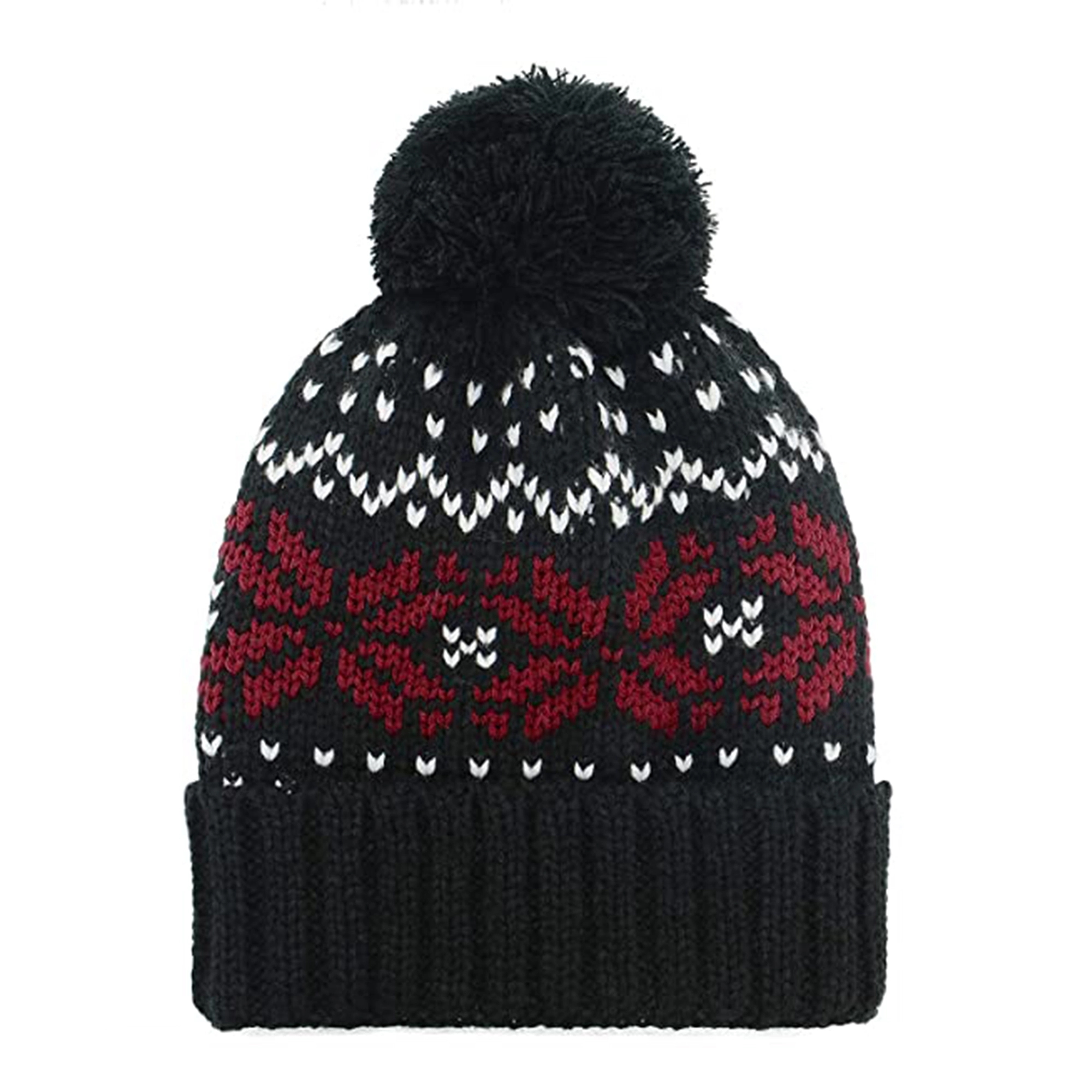 Pom Unisex Warm Cozy Knitted Cuffed Hat 2