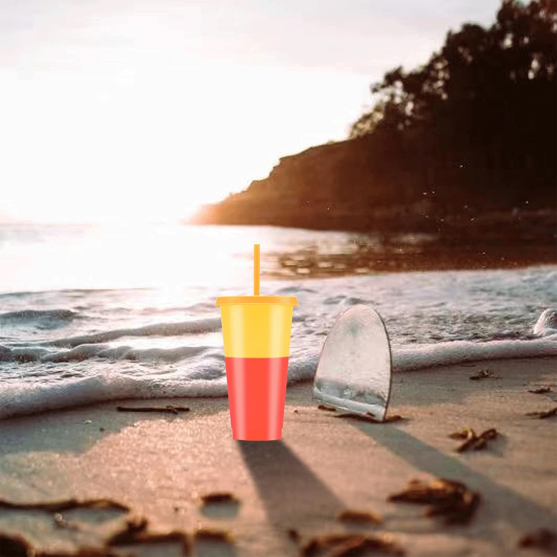 Color Changing Cups Tumblers with Lids Straws 8