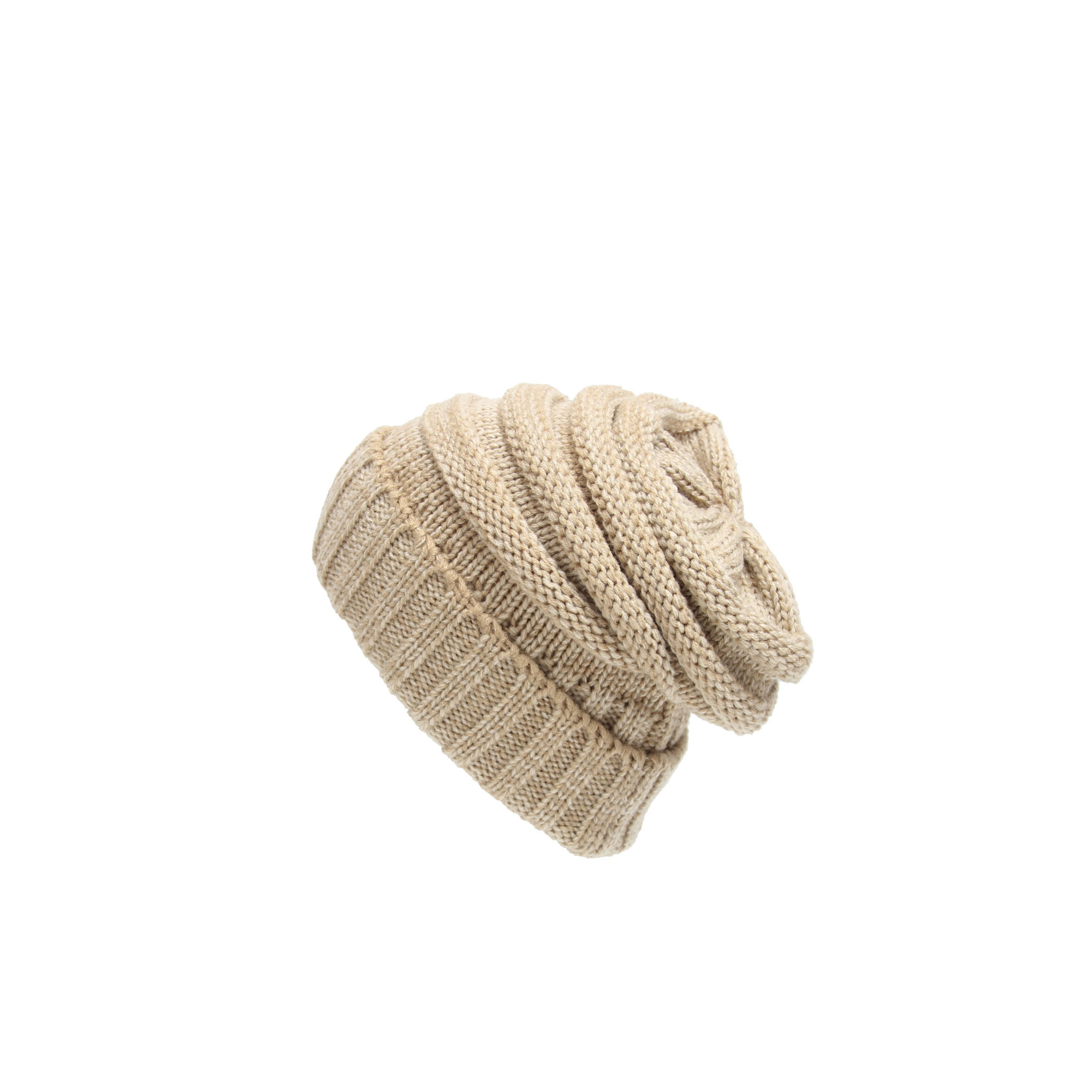 Acrylic Rib Knit Slouch Beanie 3