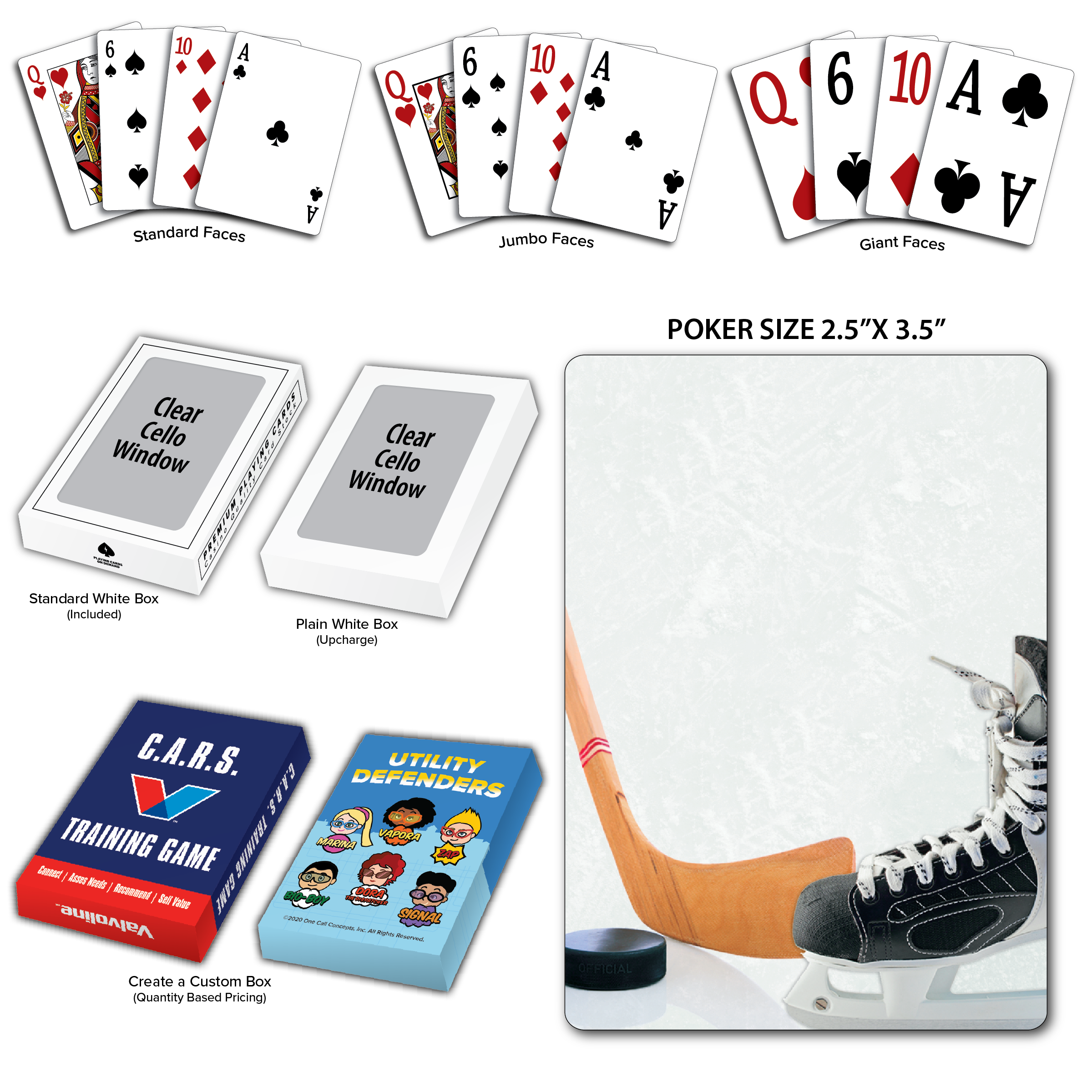 Hockey Theme Poker Size Playing Cards 2