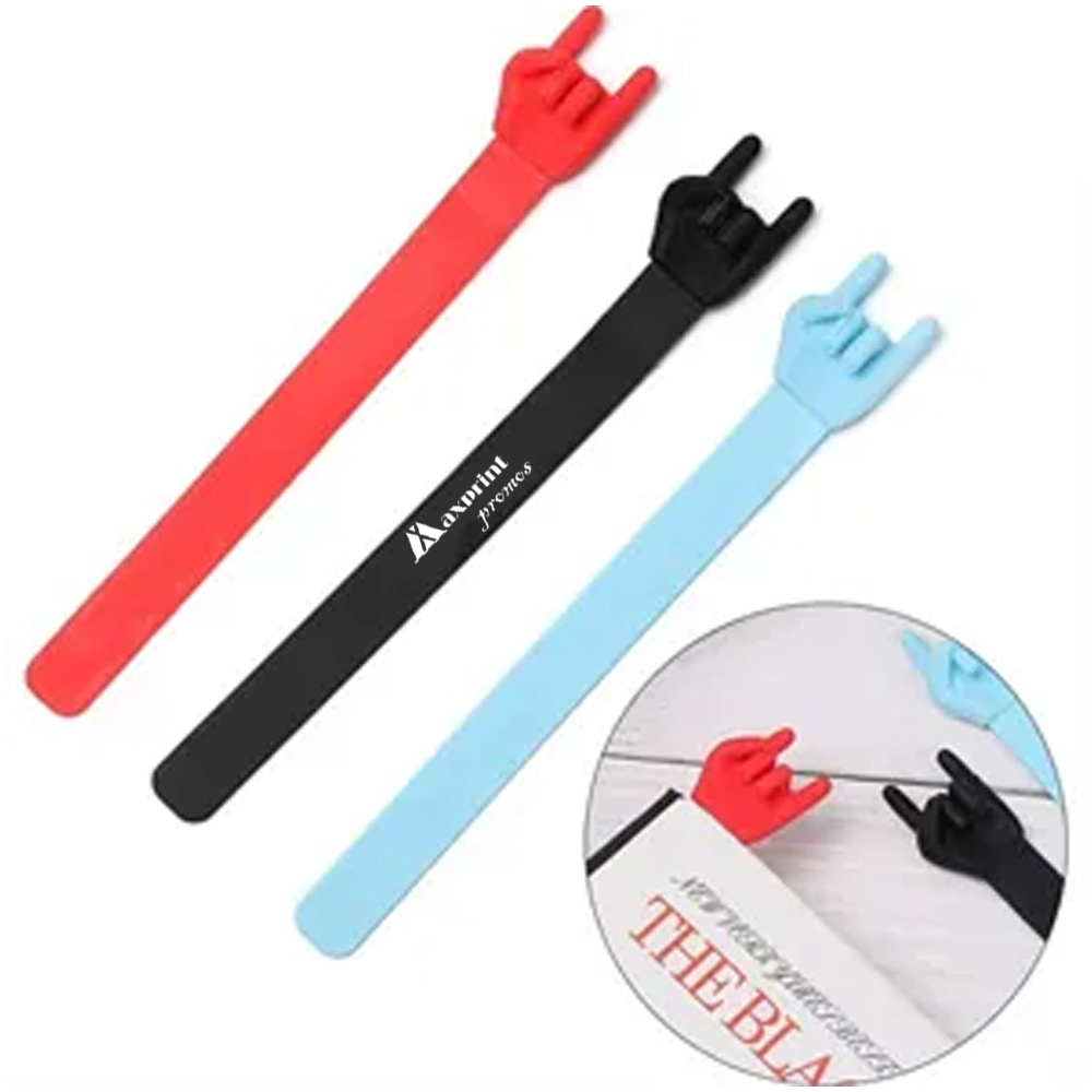 Customized Silicone Finger Bookmark 1