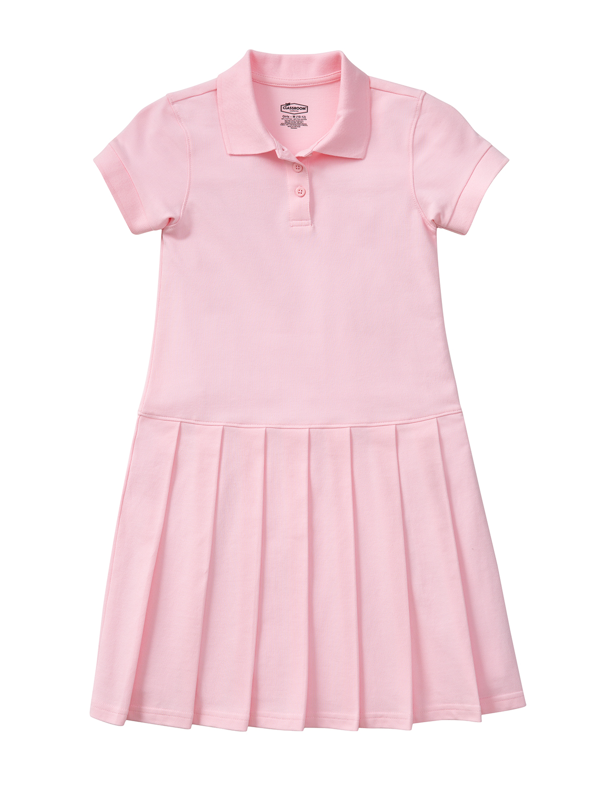 Classroom Uniforms - Girls' Pique Polo Dress for Youth 7