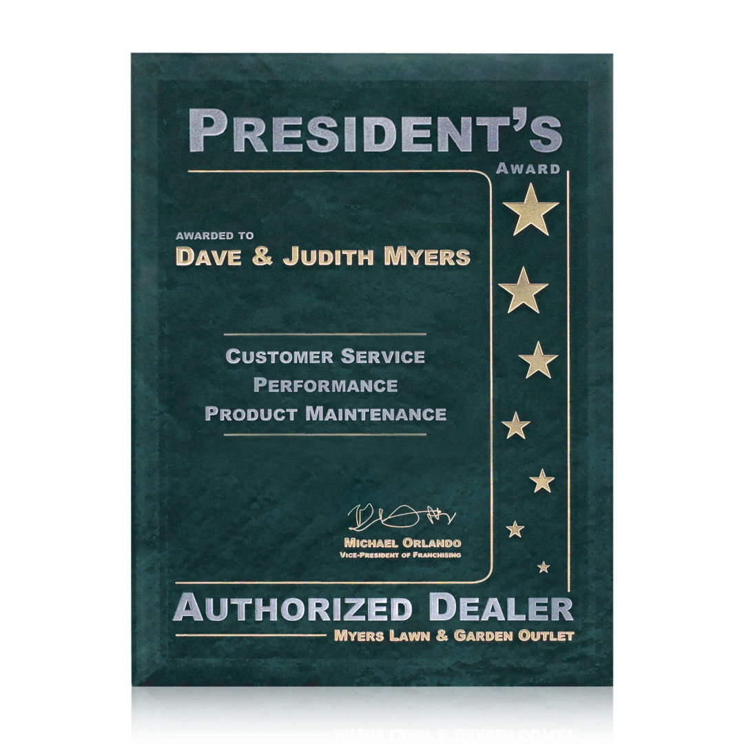 Dunsmore Plaque - Green 2