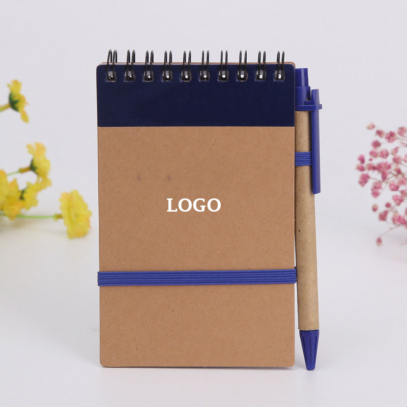 Kraft Spiral Notepad with Pen 2