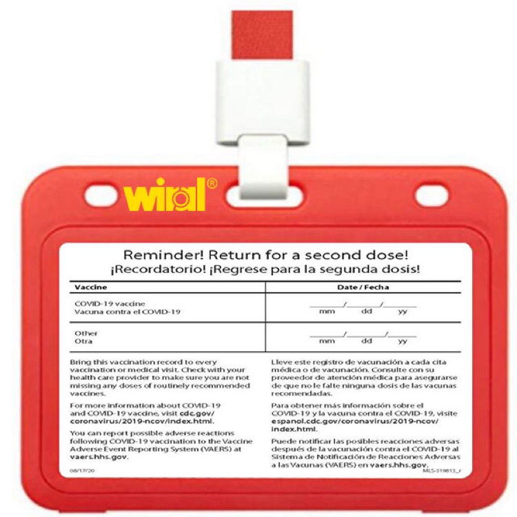 Vaccine Card Sleeve & Lanyard Set 7