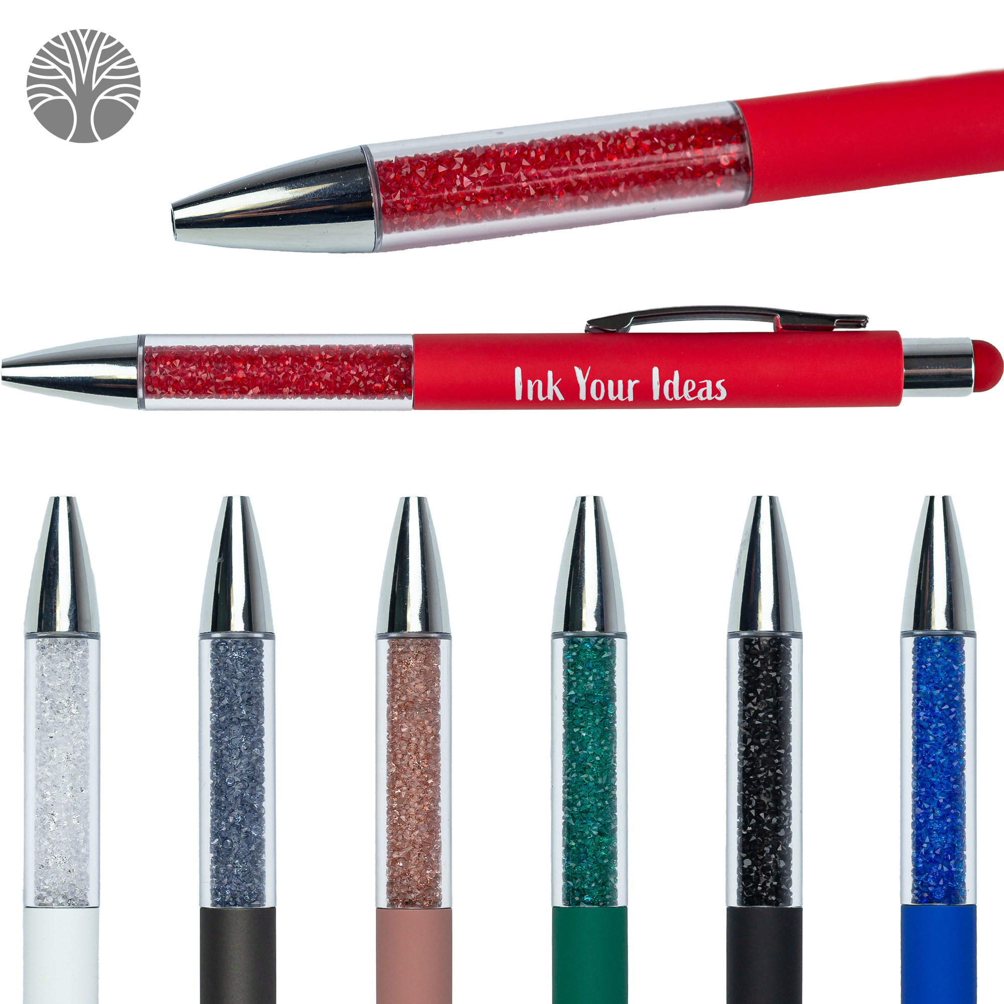 Recycled Glitter Grip Stylus Pen 9