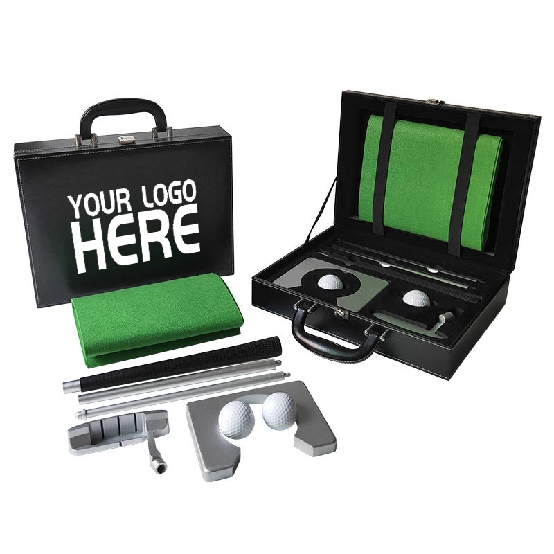 Portable Golf Putter Set Kit With Leather Case 4