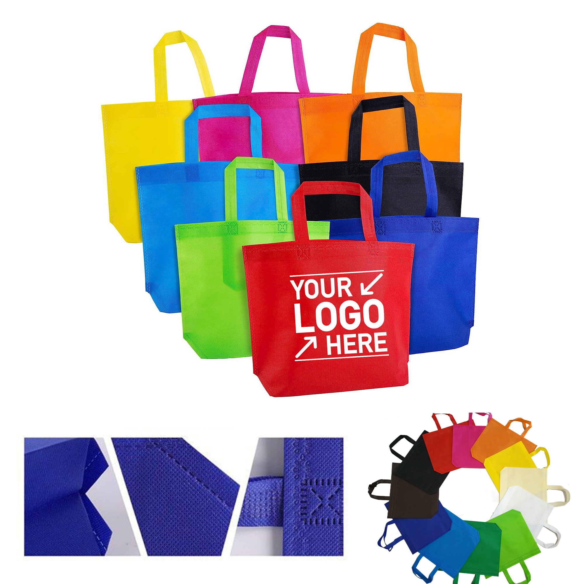 Non-Woven Fabric Tote Bags Eco-Friendly No Side 8