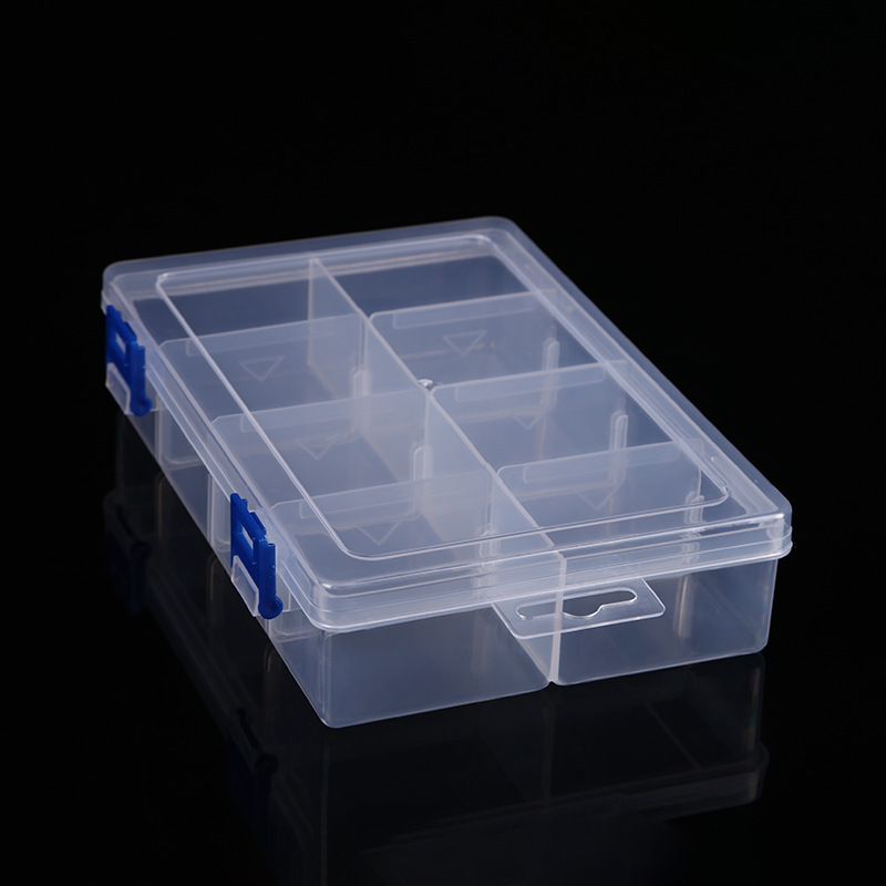 8 Grids Plastic Clear Organizer Box 6