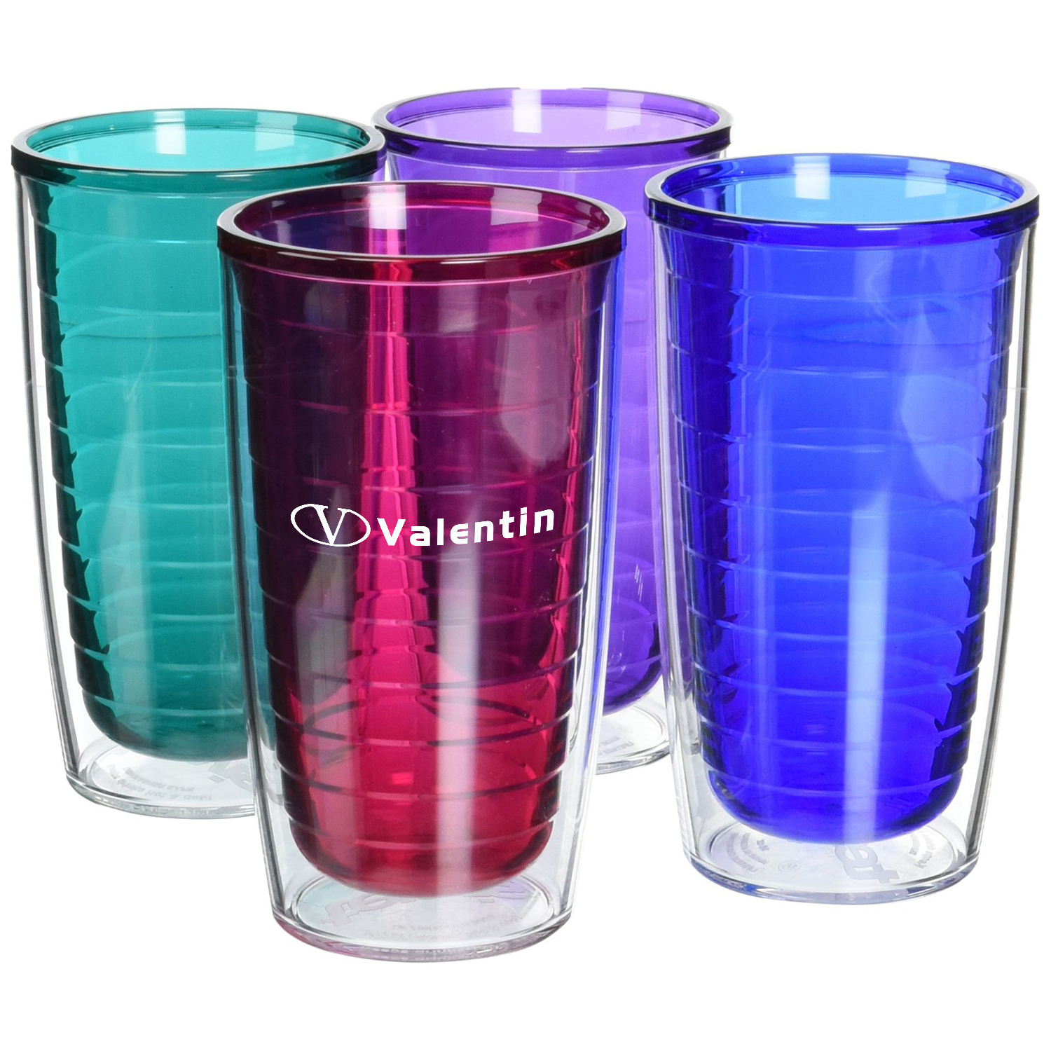 16oz Double Walled Plastic Travel Cup w/ Lid 2