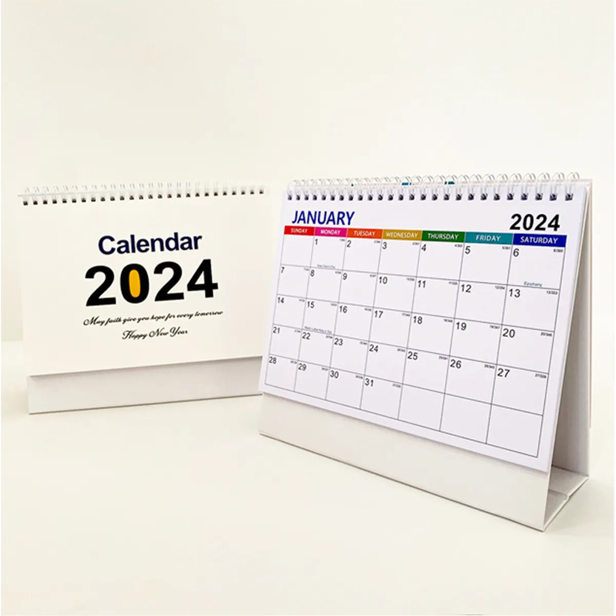2024 Thickened Fashion Standing Flip Office Desk Calendar 3