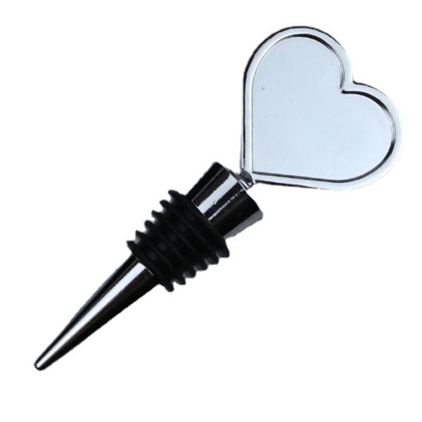 Metal Heart Shaped Wine Bottle Stopper 6