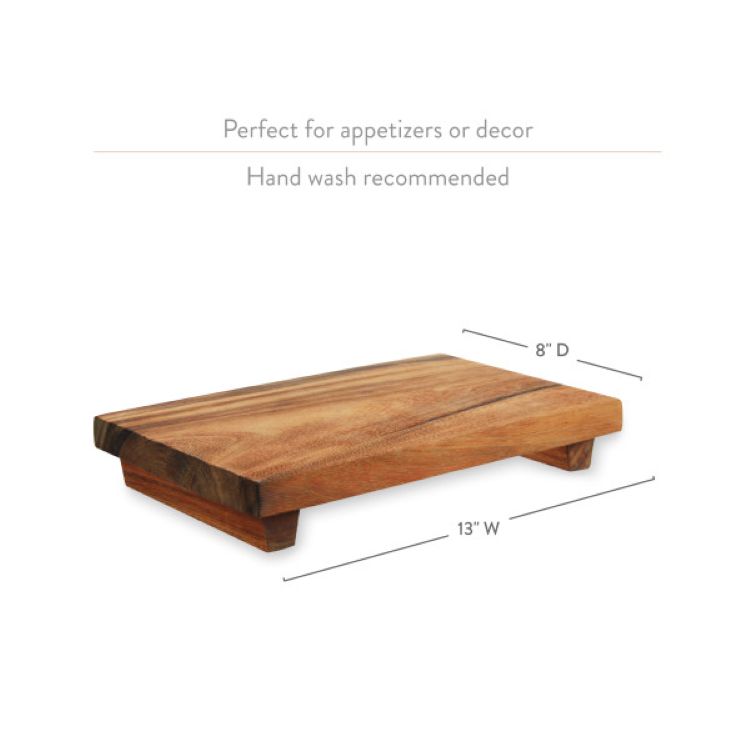 Twine Living® Acacia Footed Serve Board 3